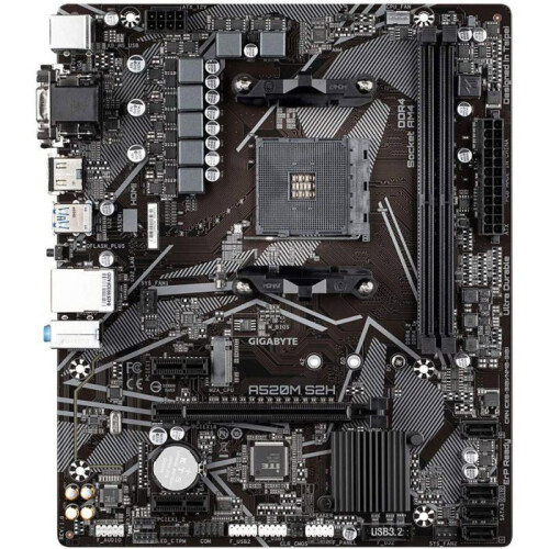 Gigabyte Mainboard mATX - GIGABYTE - A520M S2HP - Sockel AM4 - DDR4 5000 MHz - USB 3.2 Gen1 x6