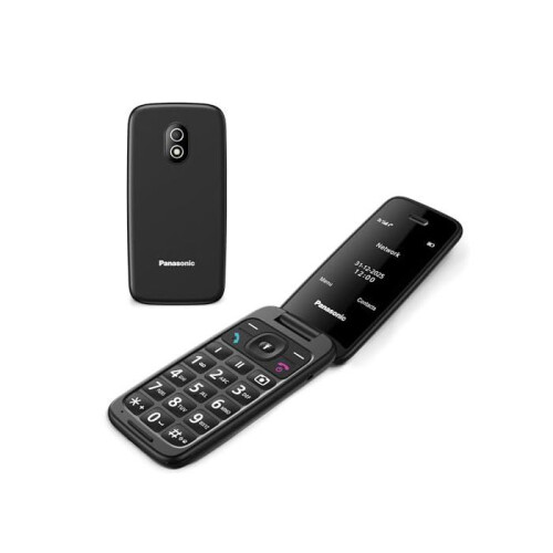 Panasonic Klapphandy 4G - PANASONIC - KX-TU410 - Schwarz - SOS-Taste - Bluetooth 5.0