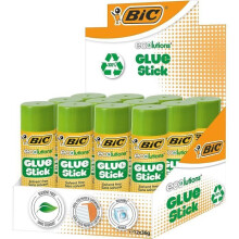 BIC ECOlutions — Colla a bastoncino 36 g, confezione da 12 (Verde)