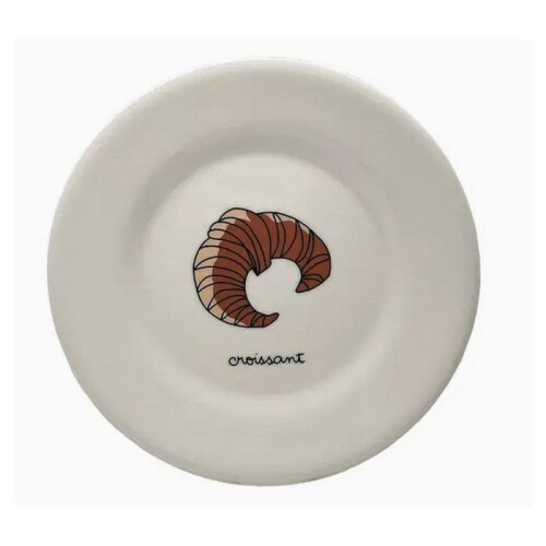Assiette A Dessert Croissant 20cm de diametre