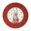 Petit Jour - Assiette Pierre Lapin Noël rouge 20 cm 1