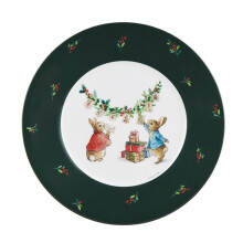 Petit Jour - Assiette Pierre Lapin cartes de vœux de Noël 20 cm