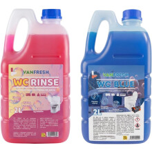VANFRESH conjunto de 2 líquidos para WC químico, 2x2L, para camper e caravana