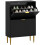 Elegant Two-Drawer Shoe Cabinet - Black 1