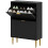Elegant Two-Drawer Shoe Cabinet - Black 2