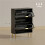 Elegant Two-Drawer Shoe Cabinet - Black 5