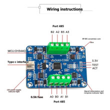 C086 CH344Q USB to 4-Channel RS485 Communication Module