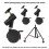3PCS General Tripod Casters 16mm 360 Brake Locking, Quiet Light Stand Rolling Wheels for Photography Studio 6