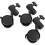 3PCS General Tripod Casters 16mm 360 Brake Locking, Quiet Light Stand Rolling Wheels for Photography Studio 5