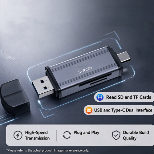 Card Reader for Camera,  Cards, TF Cards, 2-in-1 Multi-Functional USB 3.0 High-Speed Card Reader Mobile Phones 1