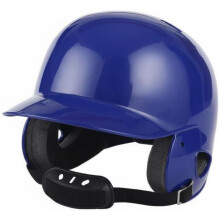 Capacete de proteção de beisebol infantil, com grelha de aço e proteção auricular, azul, para treino e jogos
