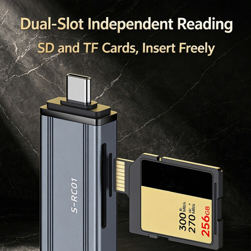 Card Reader for Camera,  Cards, TF Cards, 2-in-1 Multi-Functional USB 3.0 High-Speed Card Reader Mobile Phones 2