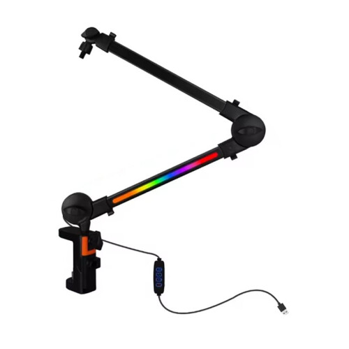 360 Rotation Microphone Boom Arm Stand, Universal Sturdy Desktop Mic Stand for Live Streaming, Recording Studio Setup