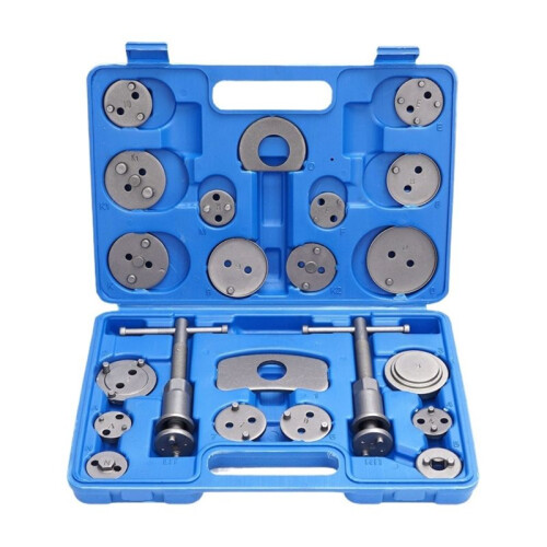22Pcs Heavy Duty Disc Brake Piston Caliper Compressor Rewind Tool Set Wind Back Tool Kit for Brake Pad Replacement Reset