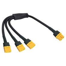 Solar Generator XT60H Power Cable 1 to 3 14AWG Splitter Cable with Molded Y Junction for Portable Emergency Power