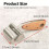 Solid Wooden Handle, Push-Wheel Leather Pressing Tool, Flattens Leather, DIY Leather Pressing Roller Edging Tool 6