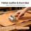 Solid Wooden Handle, Push-Wheel Leather Pressing Tool, Flattens Leather, DIY Leather Pressing Roller Edging Tool 3
