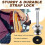 4 Set Guitar Strap Button for  Straplok, Dual Design Strap Locks Electric Guitar, 360 Rotating Lock Button 4