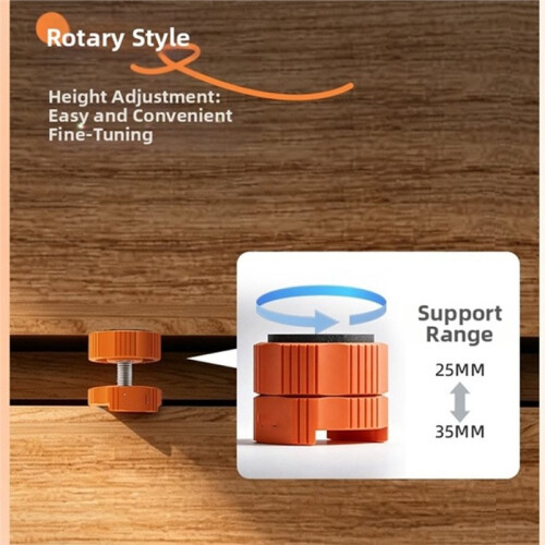2pcs Cabinet Door Mounting Aid Tool Handle-Free Drawer Front Support Cabinet Installation Bracket Tools 1