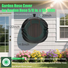 Hose Cover - Garden Hose Reel Cover(Fits 5/8" X 50-100ft), Protect & Extend Life, Waterproof, 420D Oxford Spun Cloth,