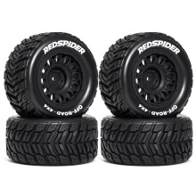 RED SPIDER 1/14 1/16 RC Offroad-Reifen 90 mm Vormontierte RC-Räder mit 12 mm Sechskantnabe für RC  Truck Buggy