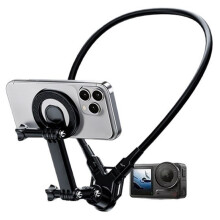 Supporto Magnetico da Collo per Telefono, Supporto Pettorale A Mani Libere per Vlog, Selfie e Smartphone, per e per Action Camera.