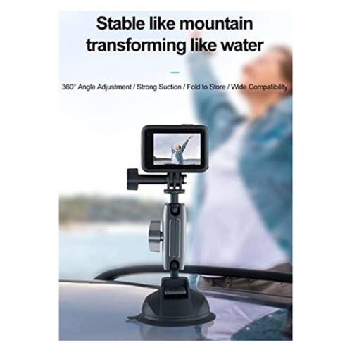 Suction Cup Mount for   Osmo Action SJCAM 360 Cameras 2