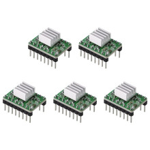 5PCS 3D Printer Parts A4988 Stepper Motor Driver with Heat Sink for SKR V1.3 1.4 GTR V1.0 RAMPS 1.4 1.6 MKS GEN V1.4