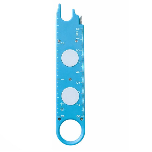 Effortless Threading Tool for Home Sewing Machines - Easy Threader, Quick Threading Aid with Magnifier & Ruler