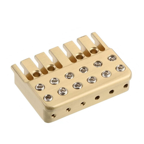 6 String Brass Headless Electric Guitar String Lock Headless Guitar String Lock Electric Guitar Bridge Locking Nut 1