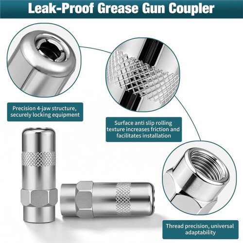 6pcs Grease Applicator Tip for 1/8" NPT- High-Pressure Flat Nozzle 10000 PSI for Efficient Greasing 1