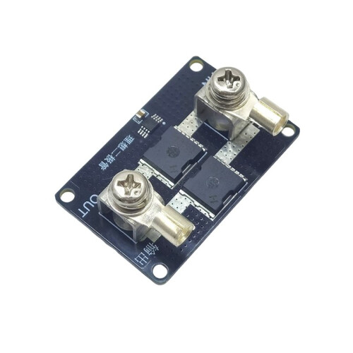65A Unlimited Voltage Ideal Diode Module with Terminals for Solar Charging Battery Backup Systems