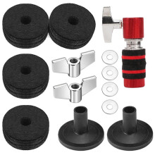 1Set Drum Cymbal Pad Non-Slip Metal Washer for Clutch Tube Replacement Accessories Drum Set Supplies Kit
