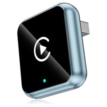 Adaptador Inalámbrico CarPlay, Adaptador para Android Auto, Dongle con Cable A Inalámbrico 2 en 1 USB, Accesorios para Coche con IA