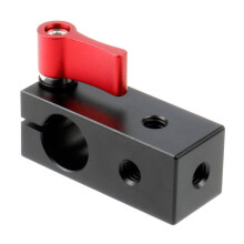 15-mm-Stangenklemme, Kompatibel mit Kamerarigs, Halterung Aus Aluminiumlegierung mit 1/4-Zoll-Gewinde für Monitor und Mikrofon