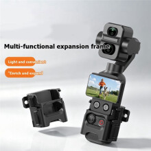 Uitbreidingsbeschermingskooi voor Osmo Pocket 4P 4 3 Vlogcamera-Opnamerig met Dubbele Cold Shoe-Bevestiging met Twee Pinnen