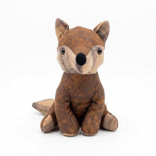Homescapes Luxury Fox Door Stop, Polyester Cover with Sand Filling