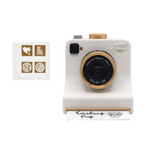 3D Printed Latte Art Camera One-Click Coffee Printer with 4-Love Coffee Stencils for Cappuccino Cocoa Hot Chocolate B