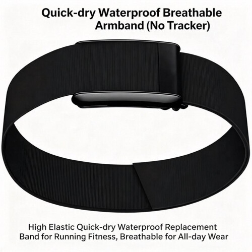 Bicep Band for Whoop5.0  Replacement Adjustable Nylon Strap Waterproof Replacement Wristbands Black 2