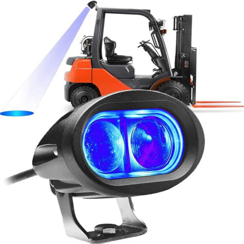 LED Forklift Safety Light,  Spotlight for Warehouse, IP68 Waterproof, Adjustable Bracket Warning Light 1