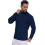 Herren Strickpullover mit Rollkragen, gestrickt, warm, langärmlig, marineblau XXL — herrenpullover rollkragen 3