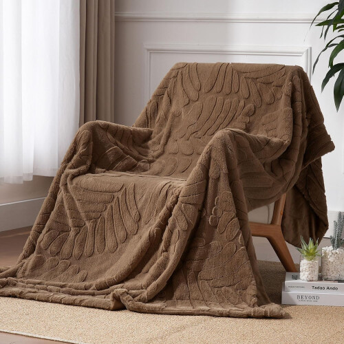 Polar Blanket Sofa Throw Fluffy Warm Elegant Green 200x230 cm 1