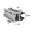 4PCS Solar Panel Thin Film End Clamp Aluminum PV Mounting Bracket, for 6-10mm Universal Solar Panel Mount 6