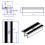 4PCS Solar Panel Thin Film End Clamp Aluminum PV Mounting Bracket, for 6-10mm Universal Solar Panel Mount 3
