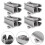 4PCS Solar Panel Thin Film End Clamp Aluminum PV Mounting Bracket, for 6-10mm Universal Solar Panel Mount 5