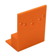 Stepped Positioning Plate for Wardrobe Side Installation Precision Tool Orange Plastic Hinge Mounting Cabinet Assembly