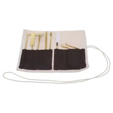 7-Delige Messing Wierookset - Glanzende Afwerking, Ideaal voor Meditatie, Theeceremonies, Aromatherapie en Woondecoratie