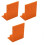 Stepped Positioning Plate for Wardrobe Side Installation Precision Tool Orange Plastic Hinge Mounting Cabinet Assembly 2