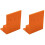 Stepped Positioning Plate for Wardrobe Side Installation Precision Tool Orange Plastic Hinge Mounting Cabinet Assembly 3