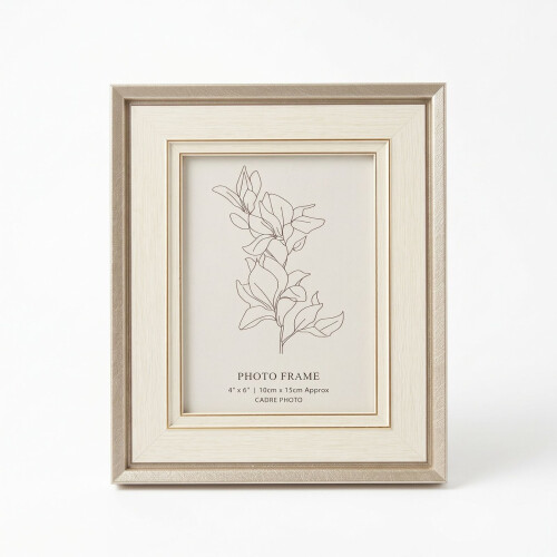Homescapes Champagne Gold Picture Frame - 4 x 6"